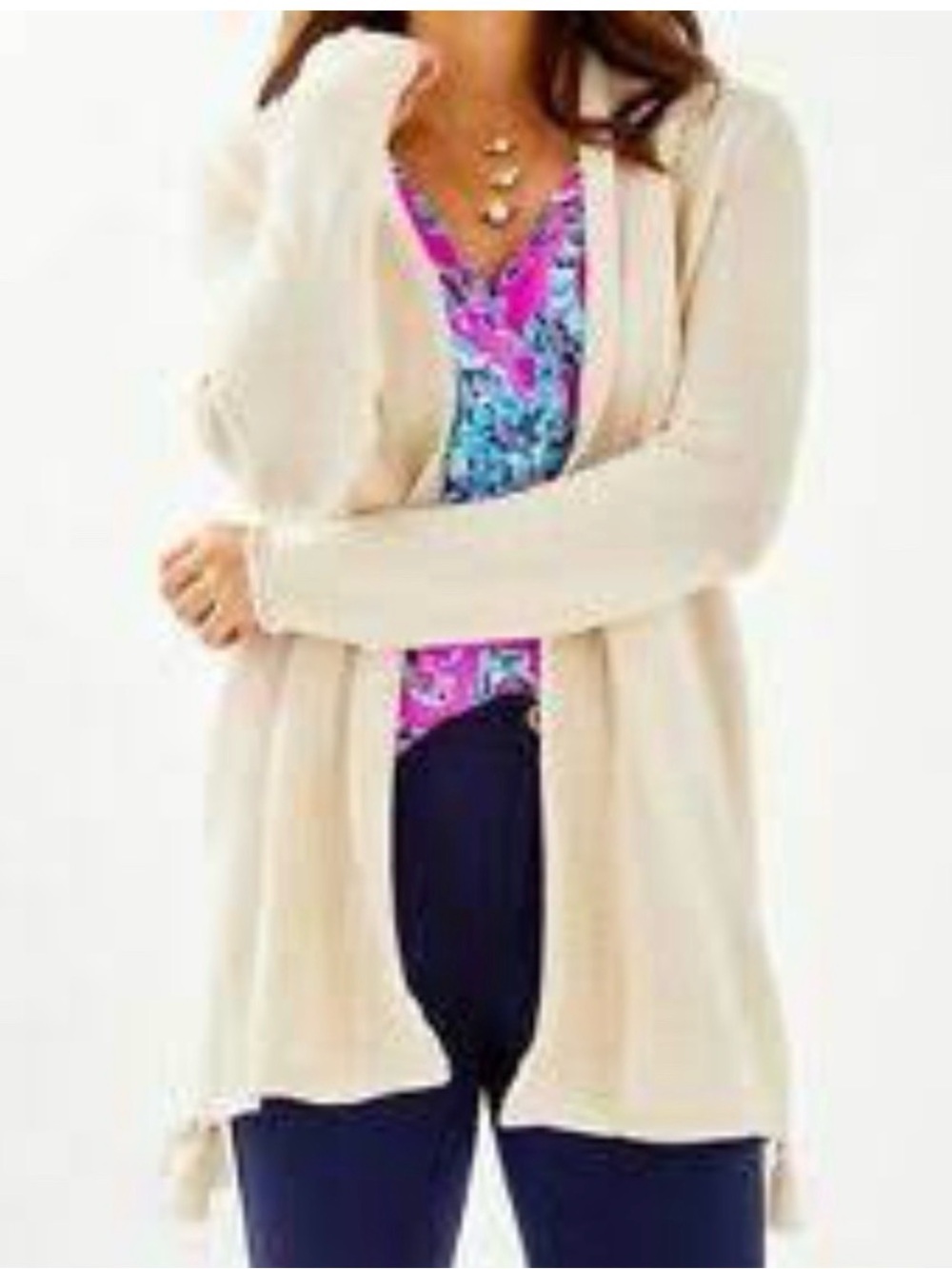 Lilly Pulitzer Ashwood Open Drape Cardigan